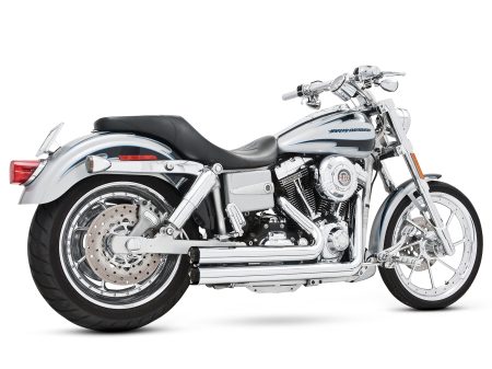 Independence Shorty Exhaust - Chrome with Black End Caps. Fits Dyna 1991-2005. FREEDOM PERFORMANCE EXHAUST