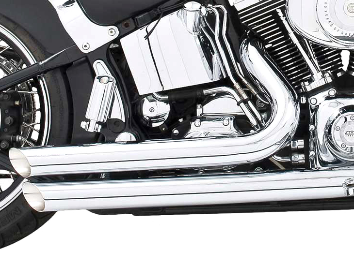 Amendment Exhaust - Chrome. Fits Softail 1986-2017. FREEDOM PERFORMANCE EXHAUST - Image 2