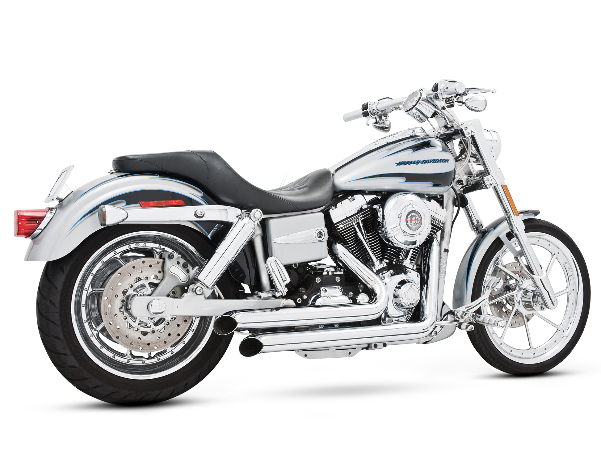 Declaration Turnouts Exhaust - Chrome. Fits Dyna 2006-2017. FREEDOM PERFORMANCE EXHAUST - Image 2