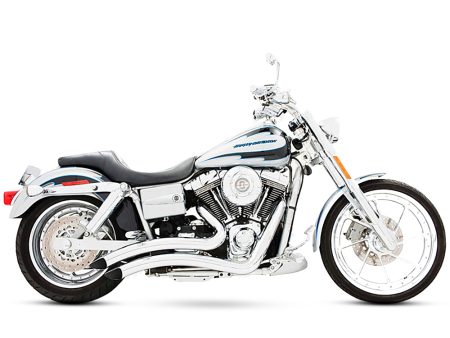 Sharp Curve Radius Exhaust - Chrome. Fits Dyna 1991-2005. FREEDOM PERFORMANCE EXHAUST