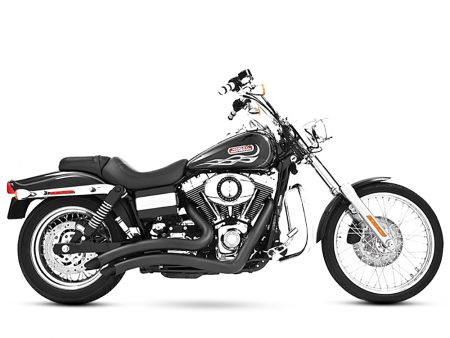 Sharp Curve Radius Exhaust - Black. Fits Dyna 1991-2005. FREEDOM PERFORMANCE EXHAUST
