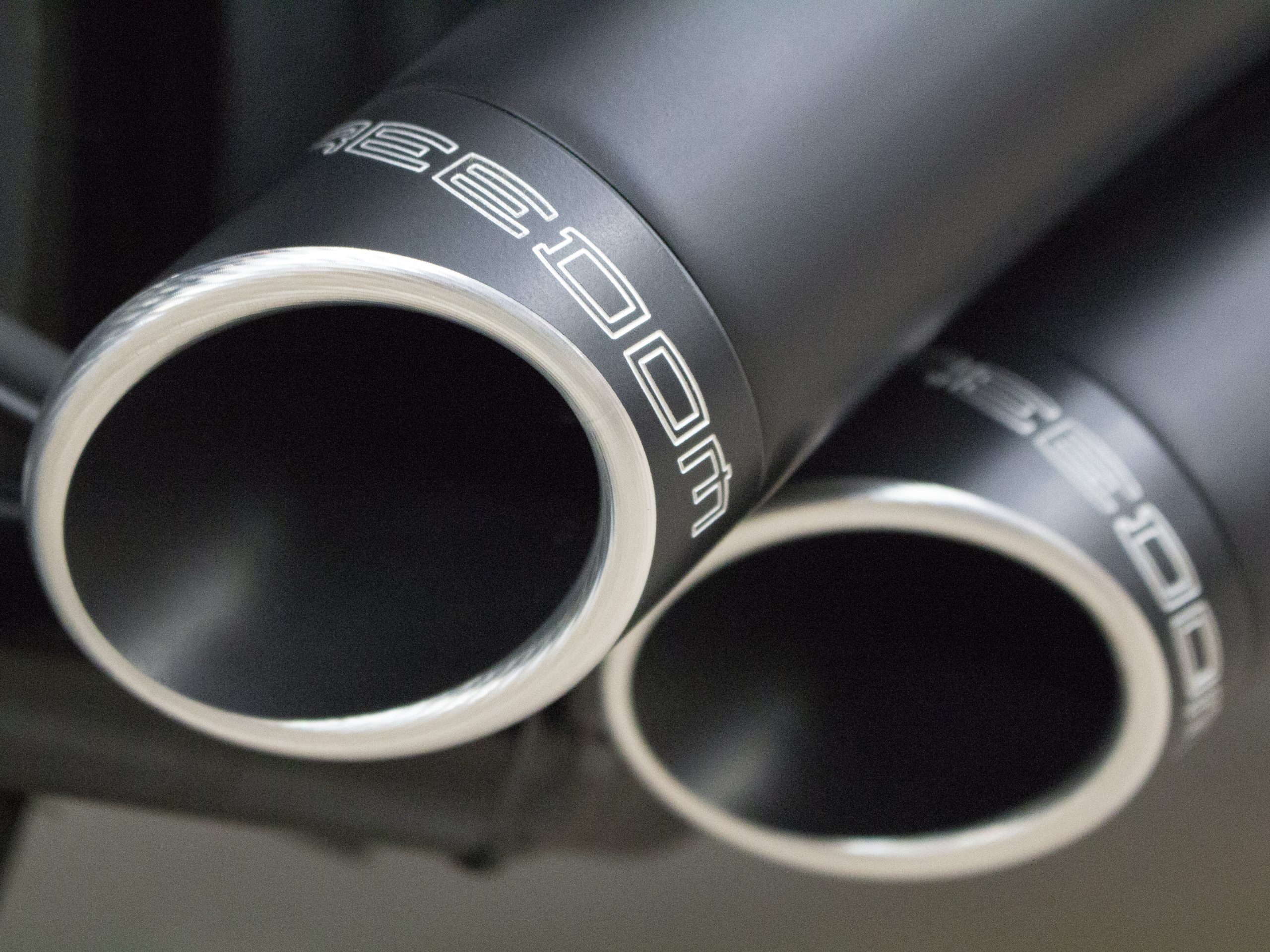 Sharp Curve Radius Exhaust - Black with Black End Caps. Fits Softail Breakout 2013-2017 & Rocker 2008-2011. FREEDOM PERFORMANCE EXHAUST - Image 3