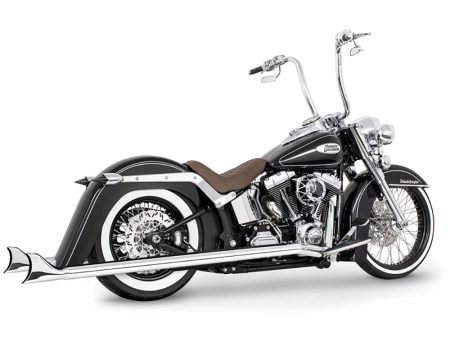42in. Replacement SharkTail Muffer Set - Chrome. Only Fits Softail 1997-2017 Running Freedom SharkTail Exhaust Systems. FREEDOM PERFORMANCE EXHAUST