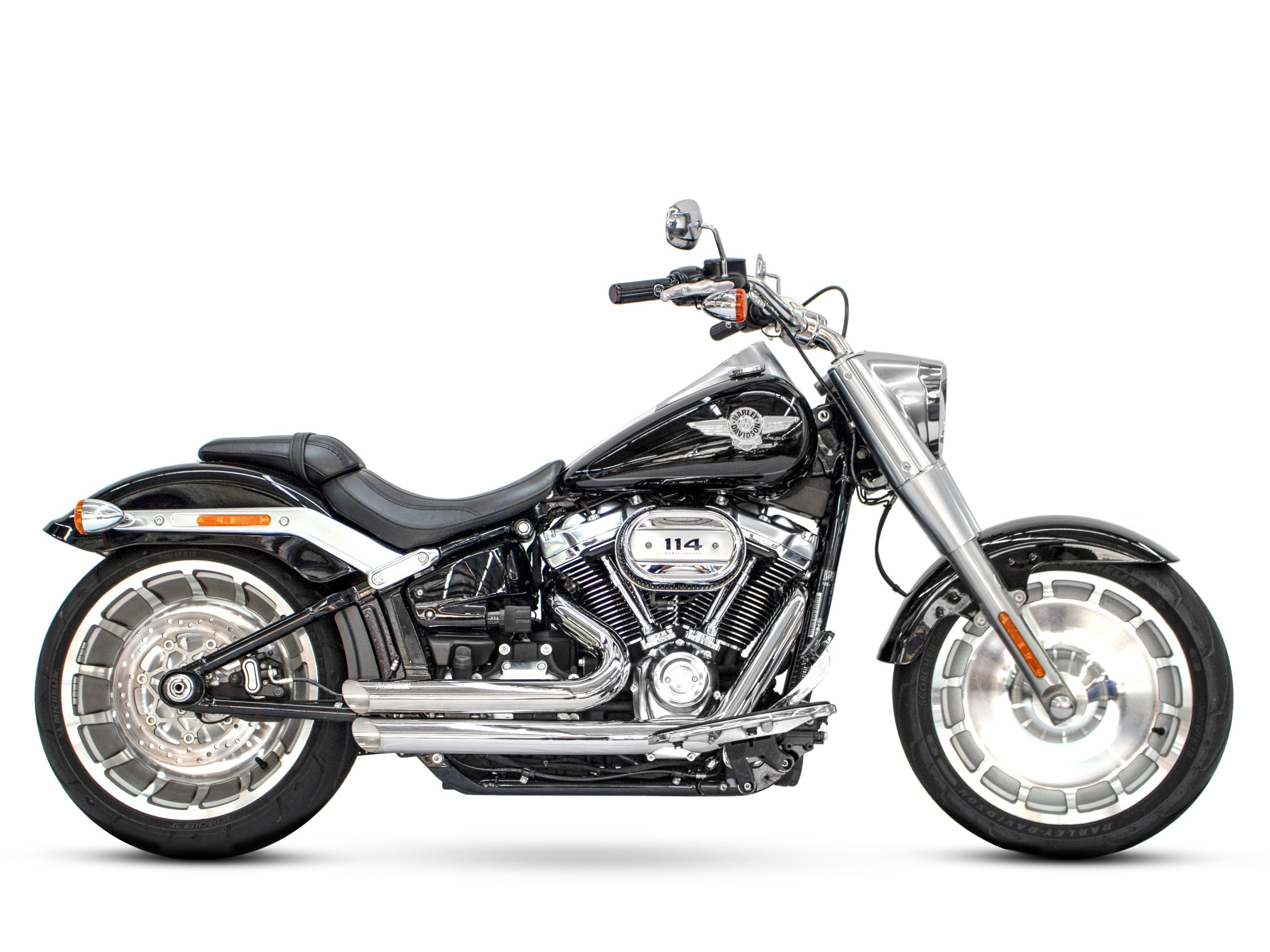 Amendment Exhaust - Chrome. Fits Softail 2018up. FREEDOM PERFORMANCE EXHAUST