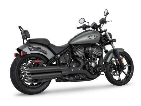 3.25in. Slip-On Mufflers - Black with Black Racing End Caps. Fits Indian Cruiser 2022up FREEDOM PERFORMANCE EXHAUST