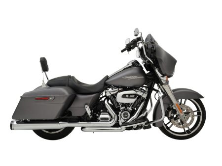 Dominator 2-into-2 Dual Exhaust - Chrome Headers with Chrome 4.5in. Mufflers. Fits Touring 2017up Khrome Werks