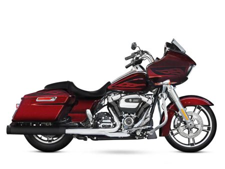 4in. Slip-On Mufflers - Black with Black End Caps. Fits Touring 2017up. RINEHART EXHAUST