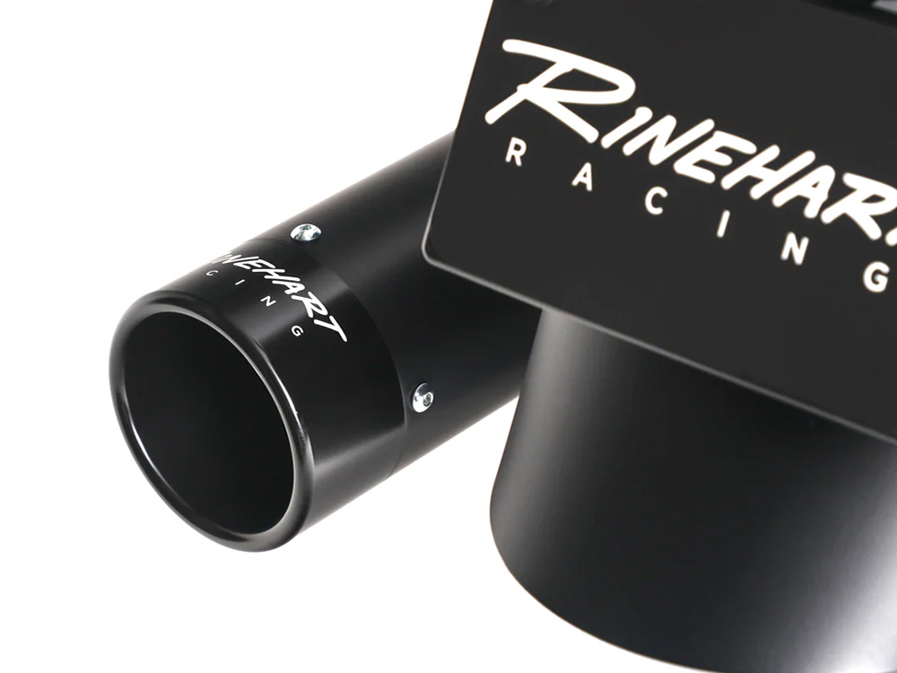 4.5in. DBX45 Slip-On Mufflers - Black with Black End Caps. Fits Indian Big Twin 2014up with Hard Saddle Bags. RINEHART EXHAUST - Image 3