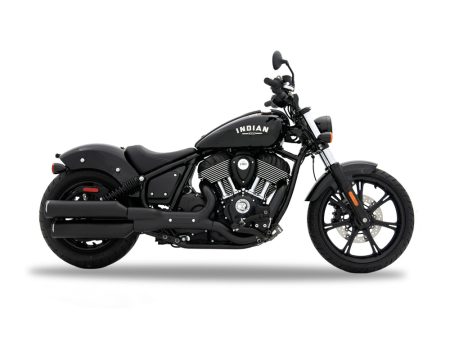4in. Slip-On Mufflers - Black with Black End Caps. Fits Indian Cruiser 2022up RINEHART EXHAUST
