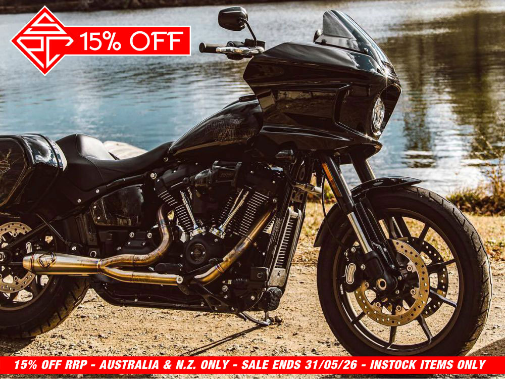2-into-1 LaneSplitter Exhaust - Stainless Steel. Fits Softail 2018up Non-240 Rear Tyre Models. SP Concepts EXHAUST - Image 3