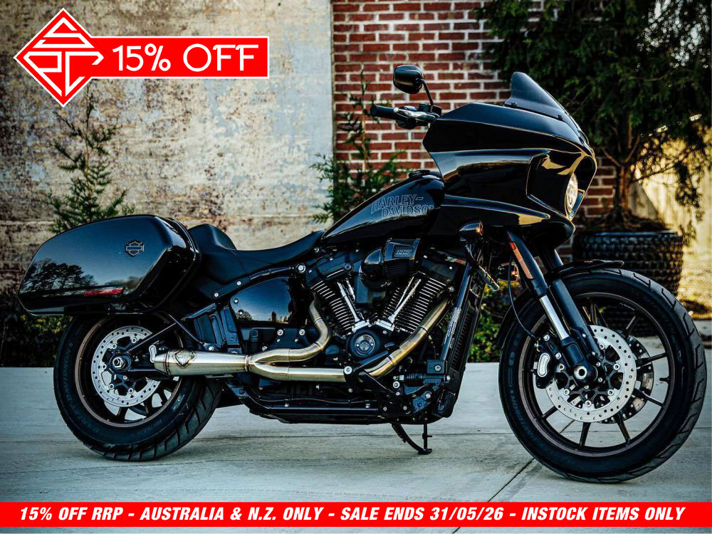 2-into-1 LaneSplitter Exhaust - Stainless Steel. Fits Softail 2018up Non-240 Rear Tyre Models. SP Concepts EXHAUST - Image 4