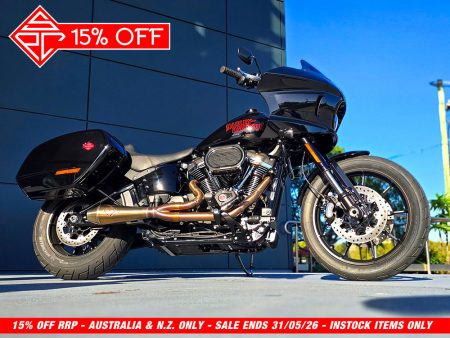 2-into-1 4.5in. Big Bore Exhaust - Stainless Steel. Fits Softail 2018up Non-240 Rear Tyre Models. SP Concepts EXHAUST