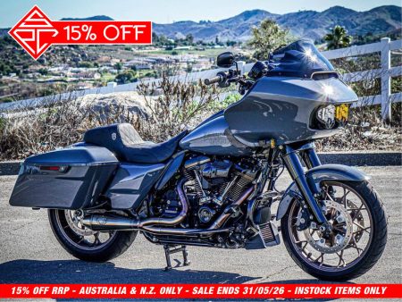 2-into-1 4.5in. Big Bore Exhaust - Stainless Steel. Fits Touring 2017up. SP Concepts EXHAUST