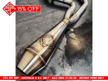 2-into-1 4.5in. Big Bore Exhaust With ProFlo Headers - Stainless Steel. Fits Touring 2017up SP Concepts EXHAUST
