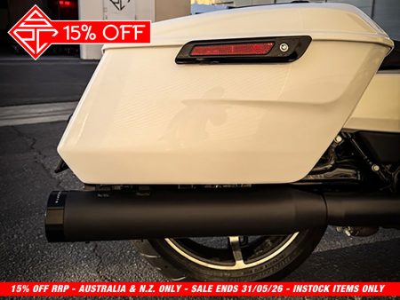 4-1/2in. Street Pro Slip-On Mufflers - Black with Black End Caps. Fits Touring 2017up. SP Concepts EXHAUST