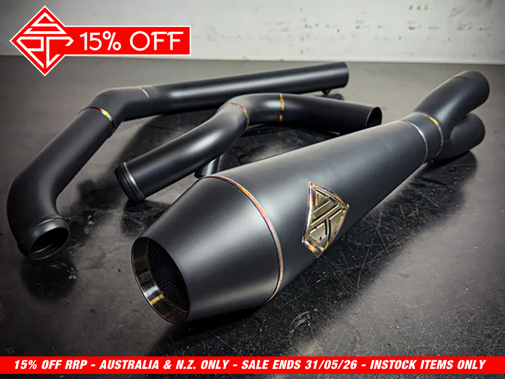 2-into-1 LaneSplitter Exhaust - Black Onyx. Fits Dyna 2006-2017 SP Concepts EXHAUST