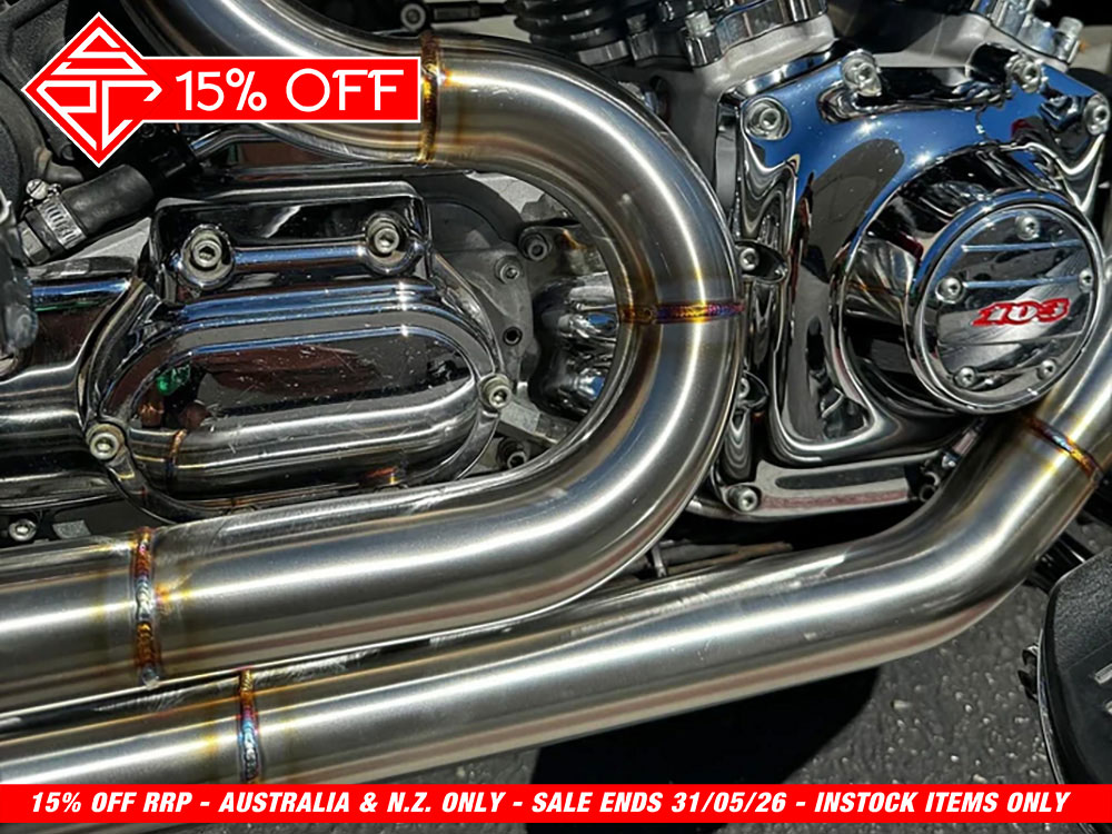 2-into-1 Full Length Exhaust - Stainless Steel. Fits Touring 1995-2016 SP Concepts EXHAUST - Image 3