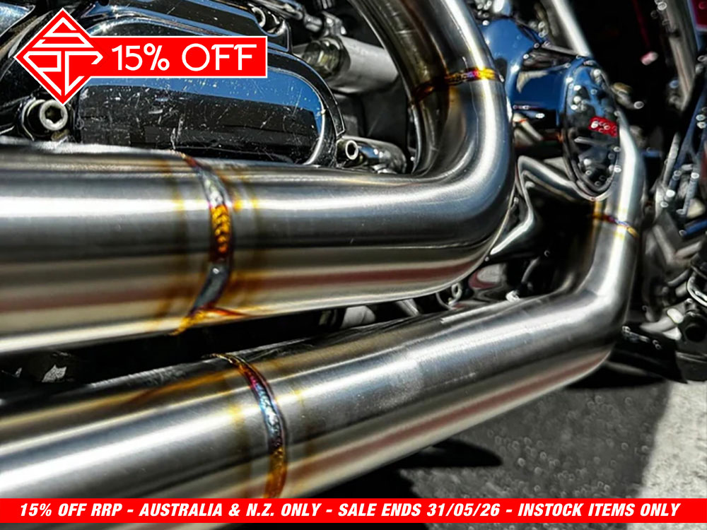 2-into-1 Full Length Exhaust - Stainless Steel. Fits Touring 1995-2016 SP Concepts EXHAUST - Image 4
