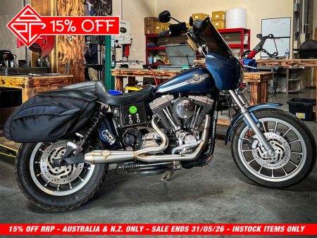 2-into-1 LaneSplitter Exhaust - Stainless Steel. Fits Dyna 1999-2005 SP Concepts EXHAUST