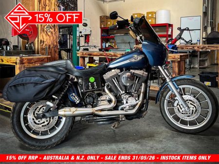 2-into-1 4.5in. Big Bore Exhaust - Stainless Steel. Fits Dyna 1999-2005 SP Concepts EXHAUST