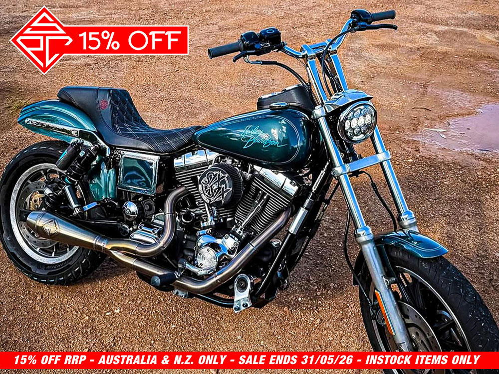 2-into-1 4.5in. Big Bore Exhaust - Stainless Steel. Fits Dyna 1999-2005 SP Concepts EXHAUST - Image 4