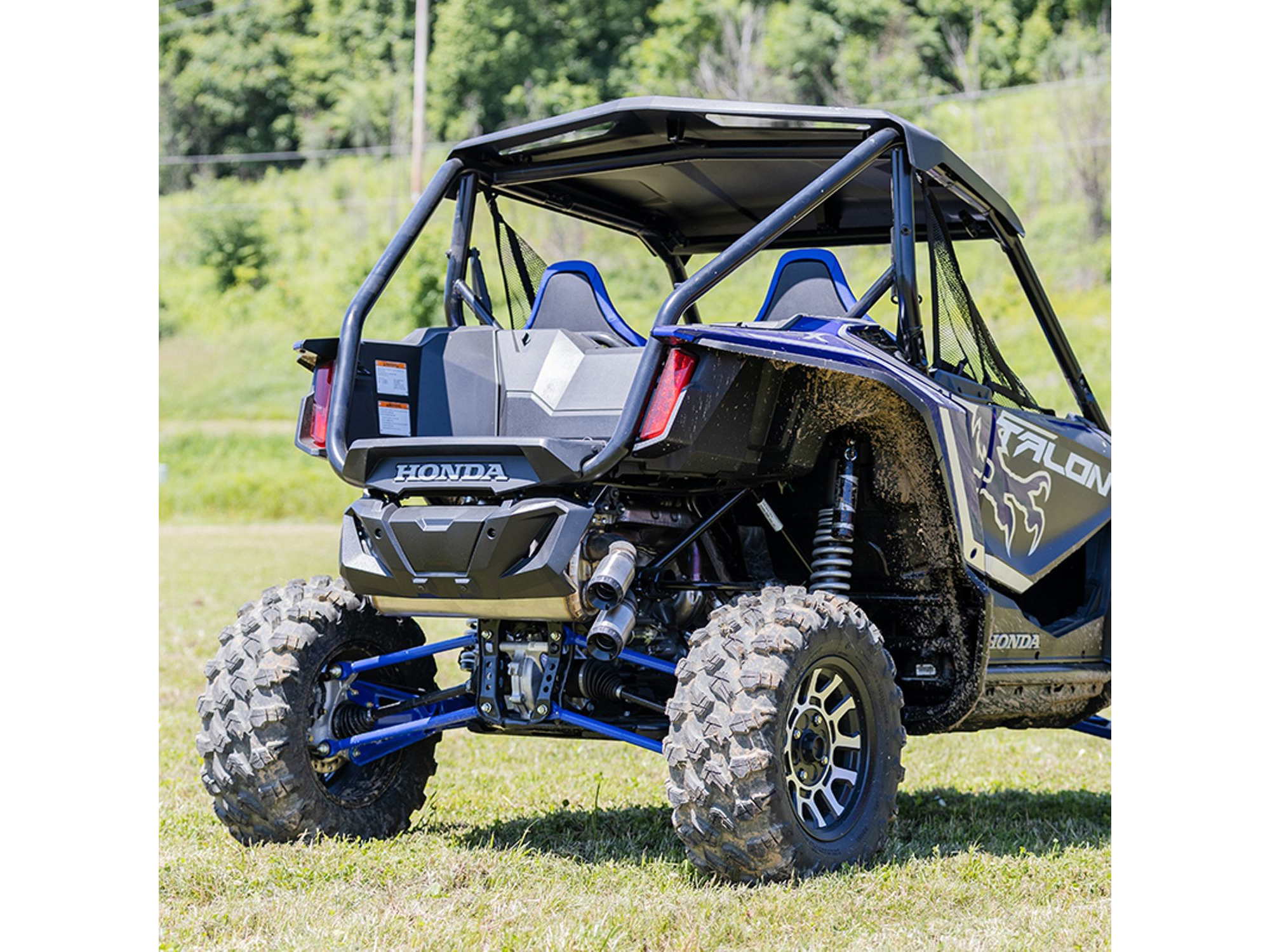 Power Tune XTO UTV Exhaust - Stainless Steel with Race Muffler. Fits Honda Talon 2019up. S&S - Image 3