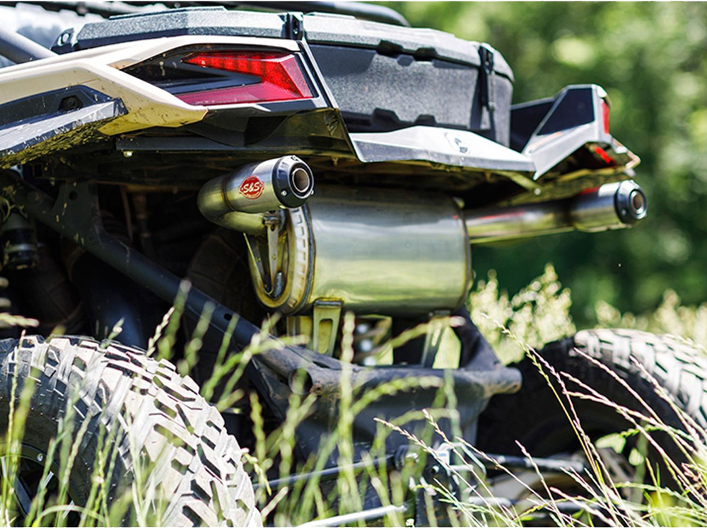 Power Tune XTO UTV Exhaust - Stainless Steel with Race Muffler. Fits Can-am Maverick X3 2017up S&S - Image 4