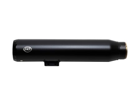 4.5in. Grand National Slip-On Muffler - Black with Black End Cap. Fits Nightster 975 2022up S&S
