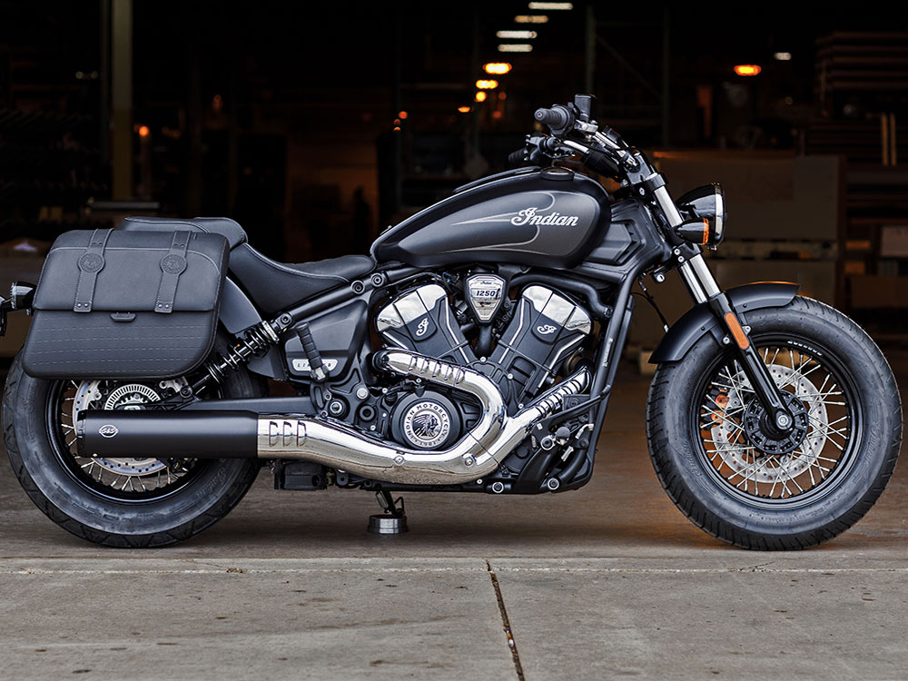 Grand National Slip-On Muffler - Black with Black End Cap. Fits Indian Scout 2025up S&S - Image 3