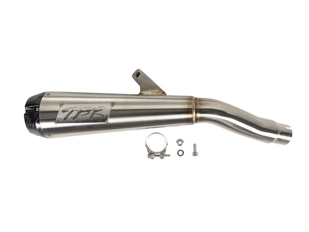 Comp-S Slip-On Muffler - Stainless with Carbon Fiber End Cap. Fits Honda CMX / Rebel 1100cc 2021up. TWO BROTHERS RACING EXHAUST - Image 2