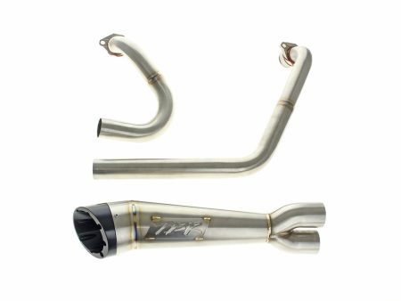 Shorty Turnout 2-into-1 Exhaust - Stainless Steel. Fits Indian Challenger 2020up TWO BROTHERS RACING EXHAUST