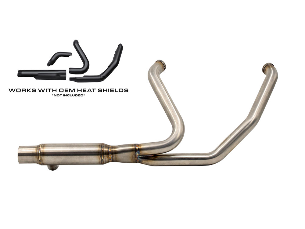 Hide-Away Performance Headers with 2.5in. Collector - Stainless Steel. Fits Touring 2017up Trask Performance - Image 2