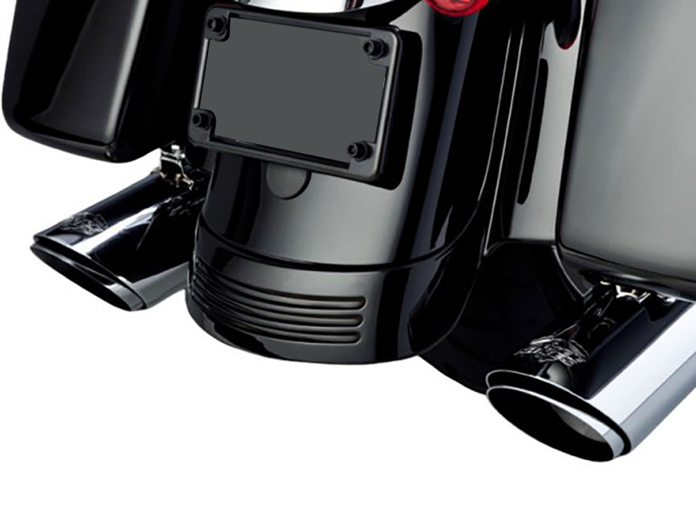 4in. Twin Slash Round Slip-On Mufflers - Chrome. Fits Touring 2017up Vance and Hines - Image 3