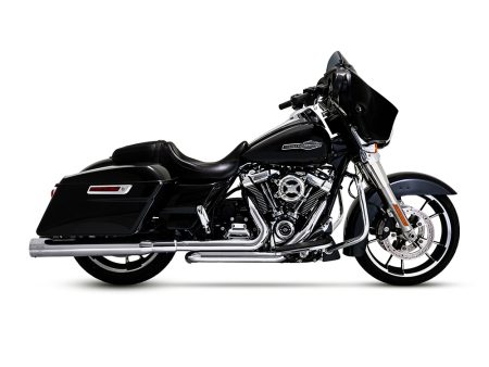 Dresser Duals Right Side Tuck & Under Headers - Chrome. Fits Touring 2017up Vance and Hines