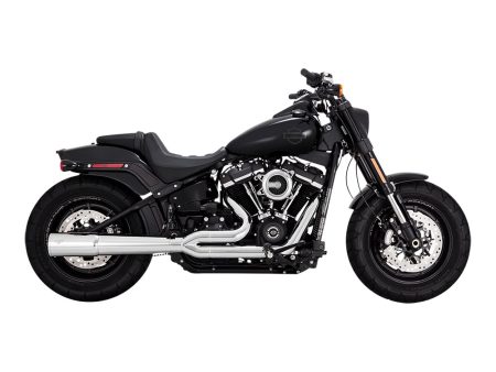 Pro Pipe 2-into-1 Exhaust - Chrome. Fits Softail 2018-2024 Non-240 Tyre Models Vance and Hines
