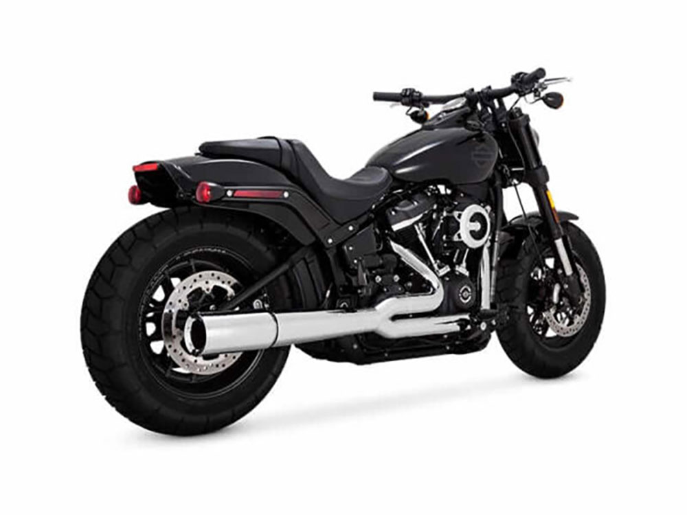 Pro Pipe 2-into-1 Exhaust - Chrome. Fits Softail 2018up Non-240 Tyre Models Vance and Hines - Image 2