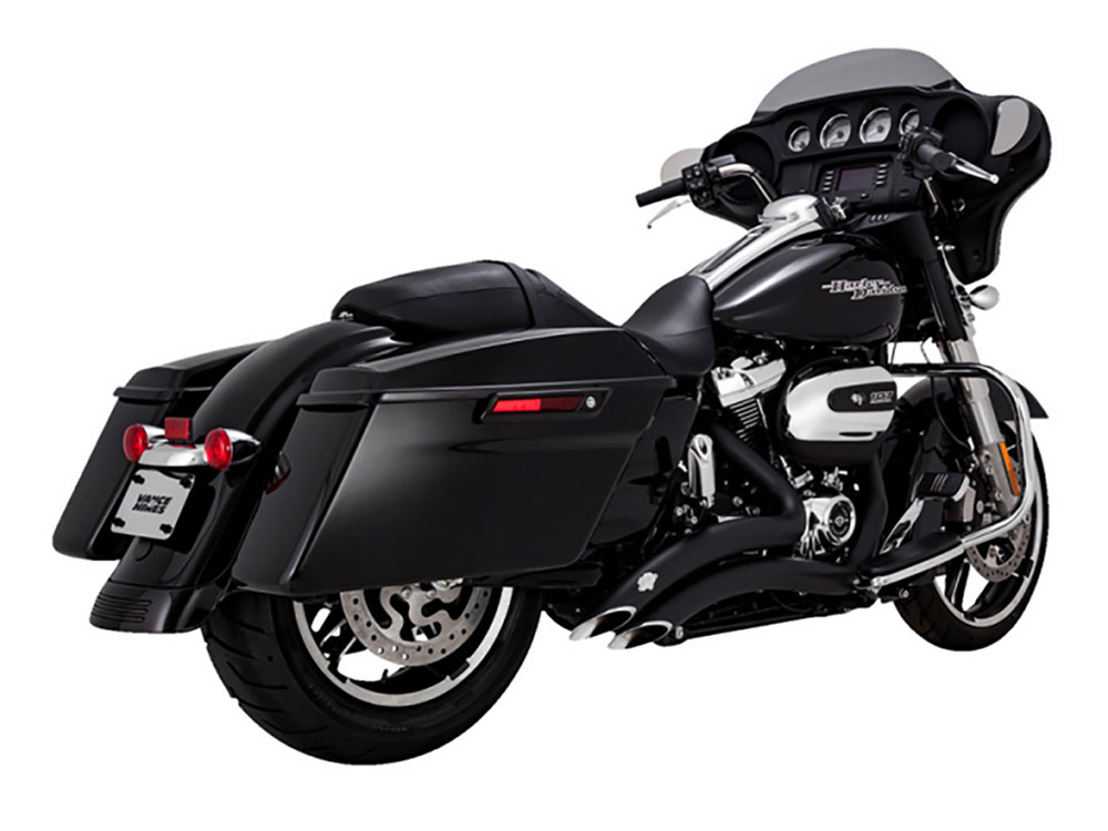 Big Radius Exhaust - Black. Fits Touring 2017up Vance and Hines - Image 2