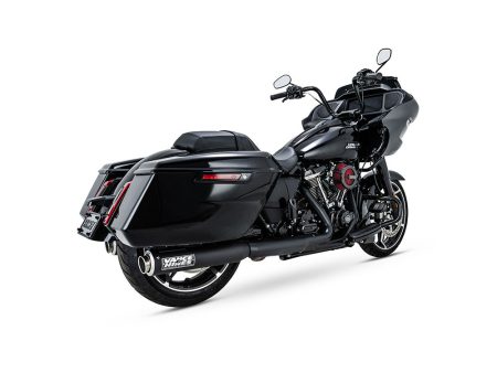 4in. Supersport Slip-On Mufflers - Black. Fits Touring 2017up Vance and Hines