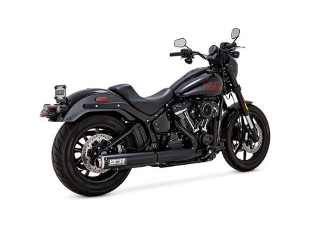 4in. Supersport Slip-On Muffler - Black. Fits Softail Street Bob, Low Rider S, Low Rider ST & Heritage 2025up Vance and Hines