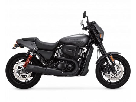 Hi Output Slip-On Muffler - Black with Black End Cap. Fits Street 2015-2020. Vance and Hines