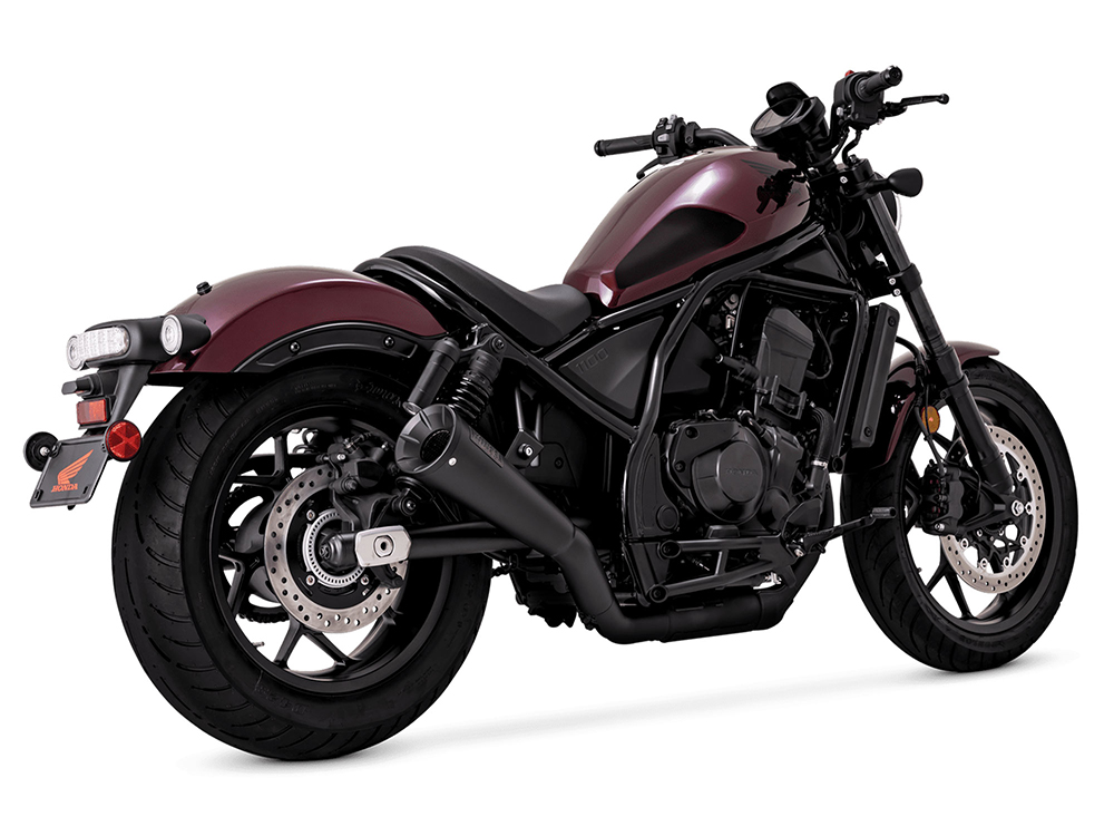 Upsweep Slip-On Muffler - Black. Fits Honda CMX / Rebel 1100cc 2021up Vance and Hines - Image 2