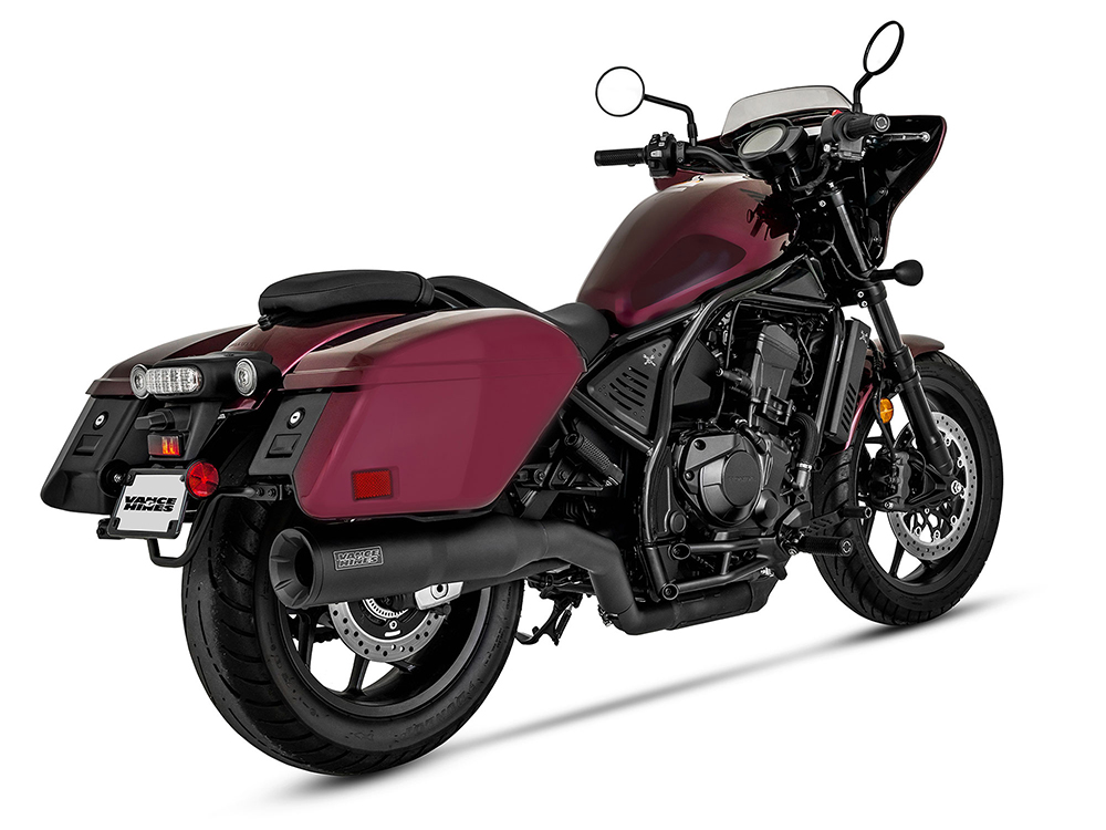 Hi-Output Slip-On Muffler - Black. Fits Honda CMX / Rebel 1100T 2023up Vance and Hines - Image 2