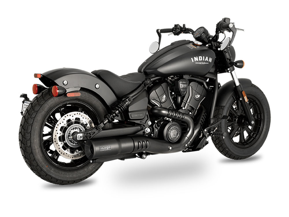 Hi-Output Slip-On Muffler - Black. Fits Indian Scout 2025up Vance and Hines - Image 2