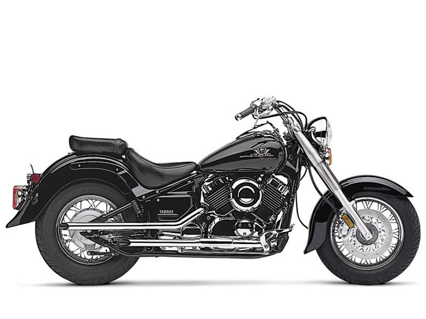 Drag Pipes - Chrome. Fits Yamaha V-Star XVS650 1998-2019 COBRA EXHAUST