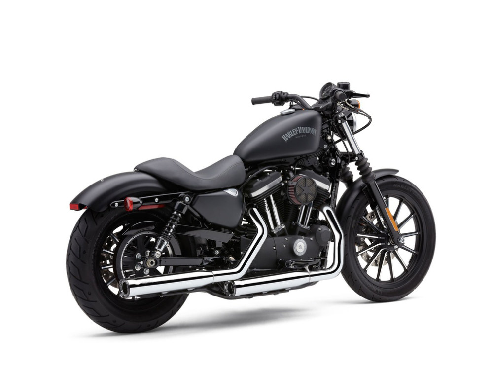 3in. RPT Slip On Mufflers - Chrome with Black Tips. Fits Sportster 2014-2021 COBRA EXHAUST