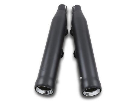 3in. Neighbor Hater Slip-On Mufflers - Black. Fits Sportster 2014-2021 COBRA EXHAUST