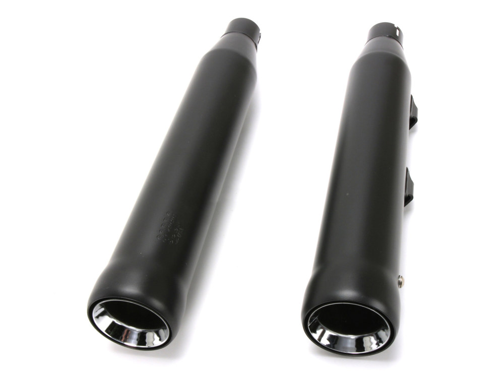 3in. Neighbor Hater Slip-On Mufflers - Black. Fits Sportster 2014-2021 COBRA EXHAUST - Image 2