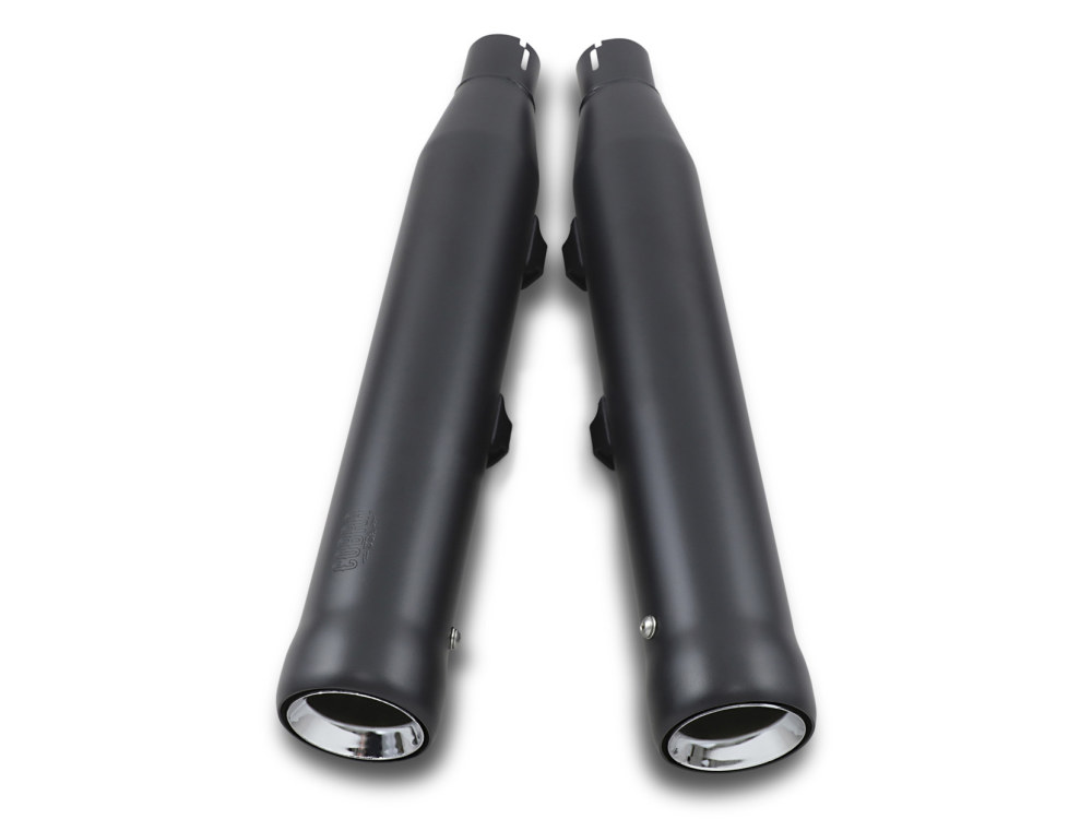 3in. Neighbor Hater Slip-On Mufflers - Black. Fits Sportster 2014-2021 COBRA EXHAUST