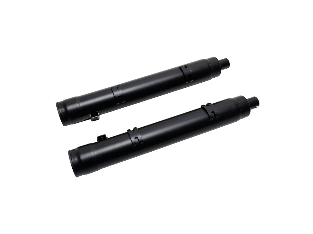 Grand Prix 4in. Slip-On Mufflers - Black. Fits Indian Big Twin 2014up with Hard Saddle Bags. Firebrand EXHAUST - Image 4