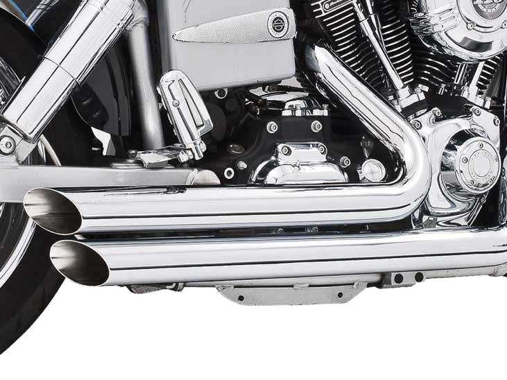 Amendment Exhaust - Chrome. Fits Dyna 1991-2005. FREEDOM PERFORMANCE EXHAUST - Image 2